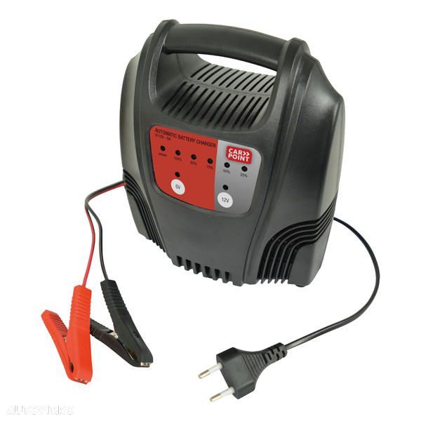 Incarcator acumulator auto Carpoint 6V-12V 6A redresor cu led de incarcare a bateriei - 1