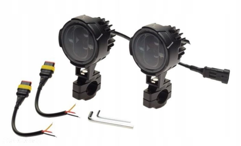 Uniwersalny zestaw lamp halogenów przeciwmgielnych, halogeny motocyklo