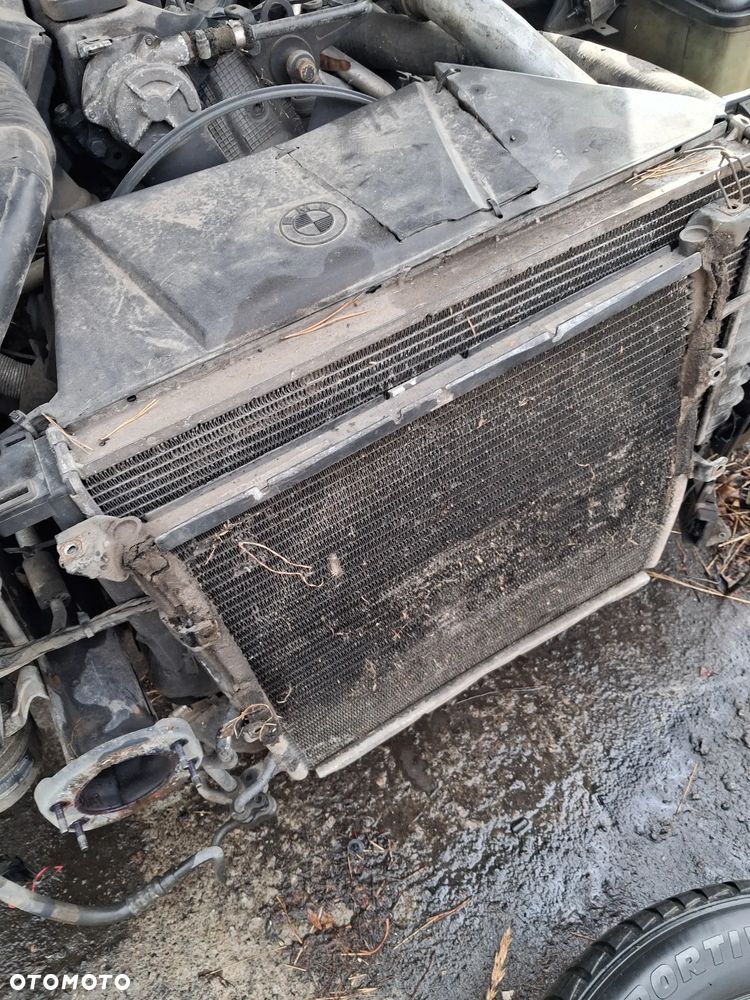 BMW E36 318 1.7 TDS KOMPLET CHŁODNIC przód chłodnica wody intercooler wiskoza wisko wentylator - 1