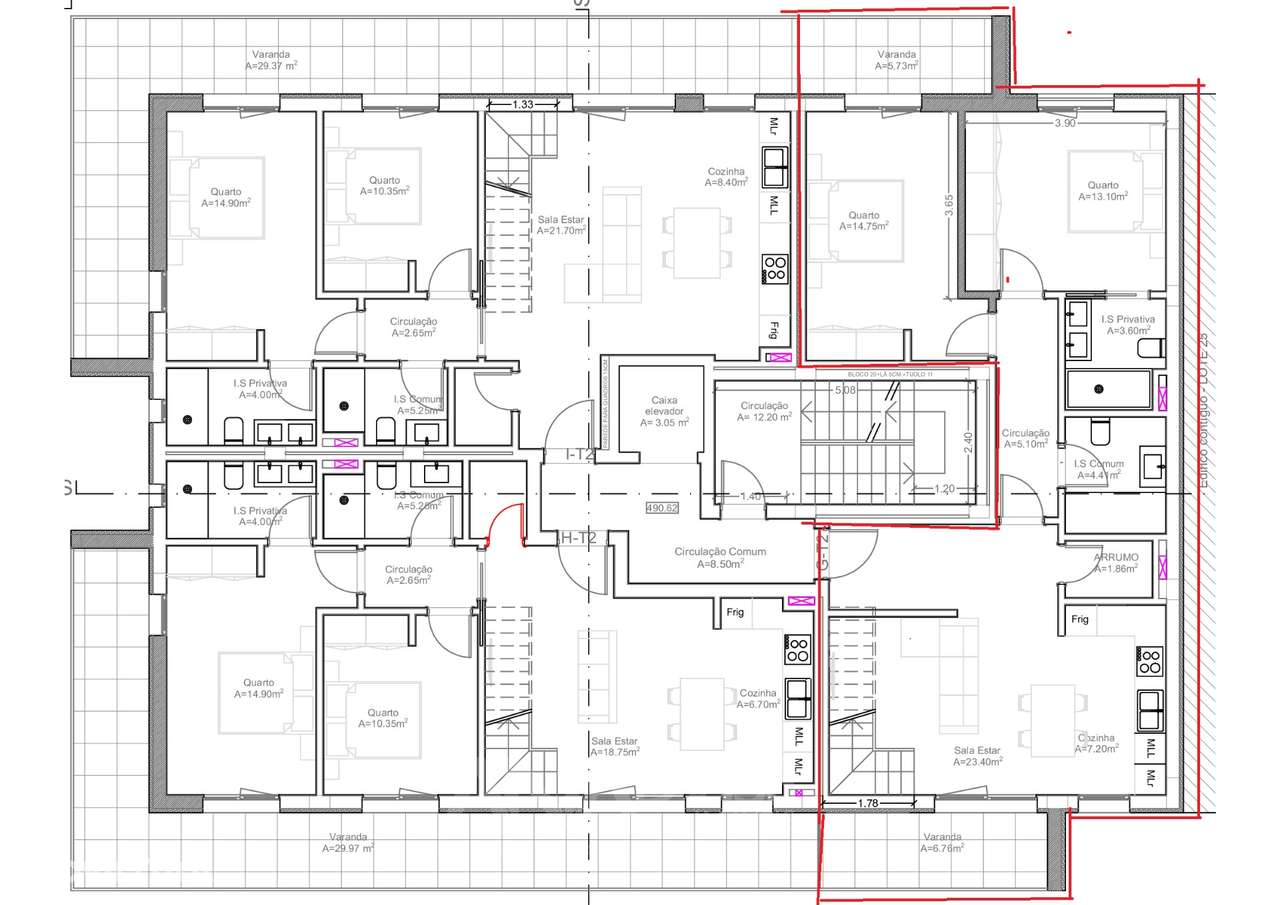 Apartamento T2 DUPLEX Venda em Viseu,Viseu - Grande imagem: 4/6