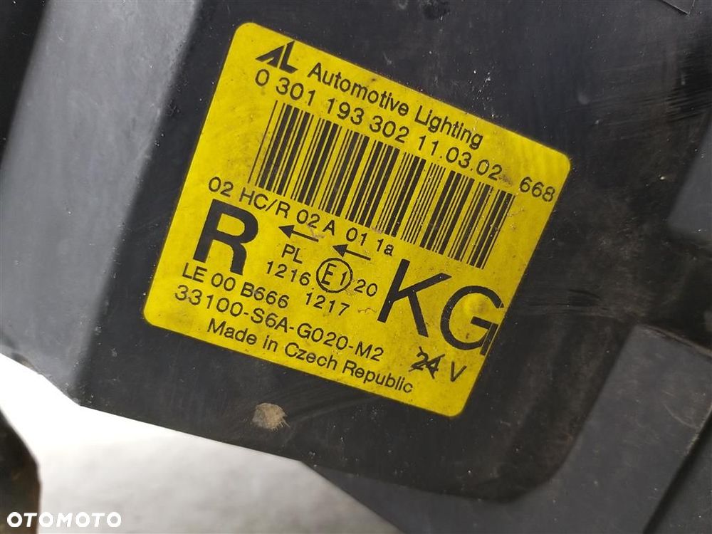Reflektor lampa przód prawa Honda Civic VII 1.4 16V 2001-2005  0301193302 - 4