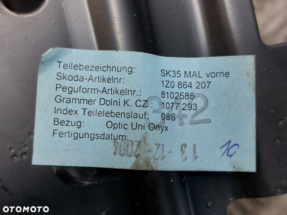 TUNEL ŚRODKOWY PODŁOKIETNIK SKODA OCTAVIA II 1Z0864207 - 4