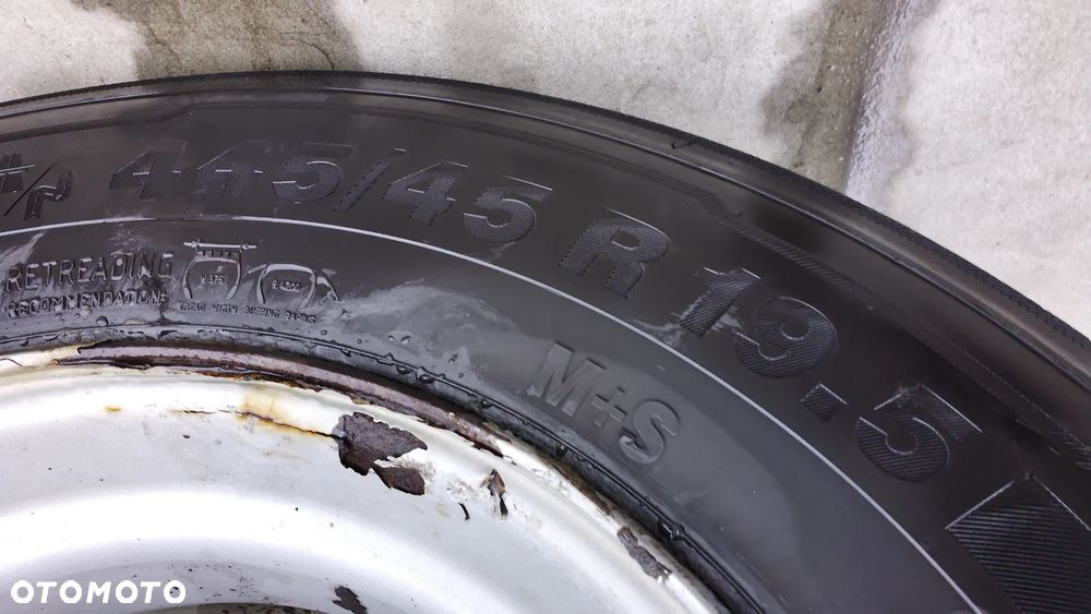 Oś BPW Naczepa Przyczepa  Mega Resor Pół resor Felga 19.5 Opony 245/45r19.5 - 34