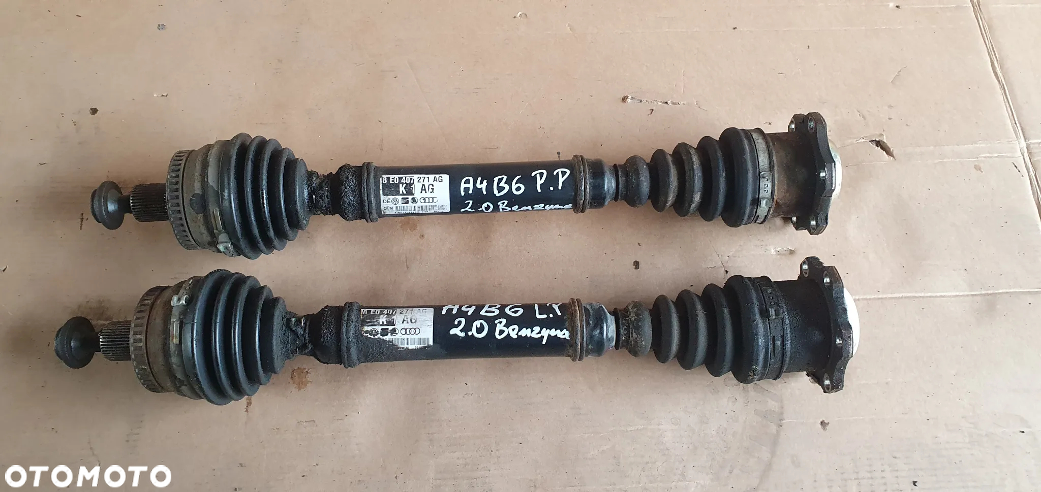 Półoś prawy lewy przód przednia prawa lewa Audi A4 B6 Automat 2.0 8E0407271AG - 6