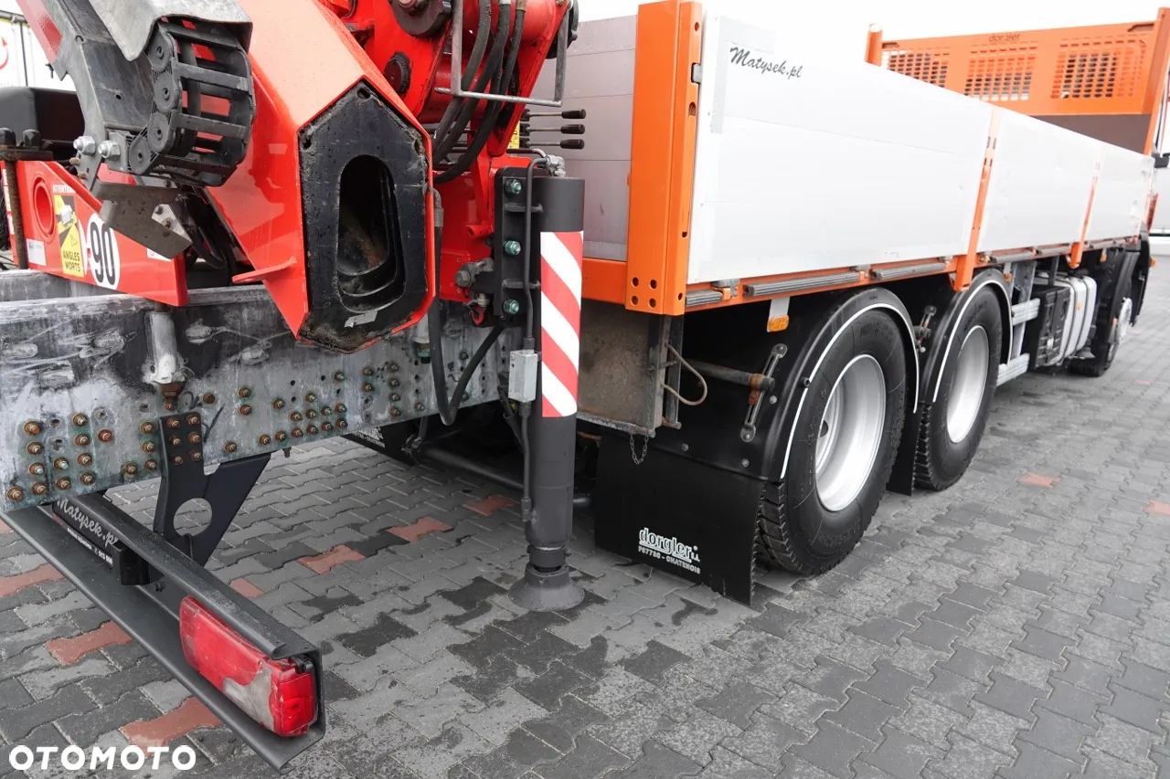 Iveco 420 / 6x2 / SKRZYNIOWY- 6,5 M / HDS FASSI 185 - 10,4 M / E6 / OŚ PODNOSZONA - 24