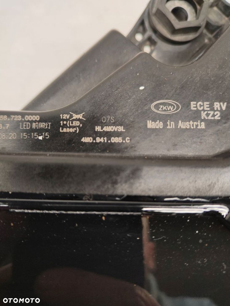 audi q7 4m0 laser lampa lewy przód 4m0941085c - 7