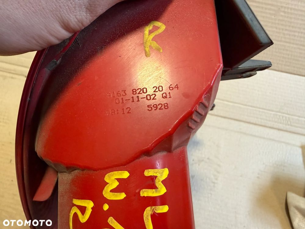 Lampa Mercedes ML W163 lewa A1638201964 prawa A1638202064 OE - 5