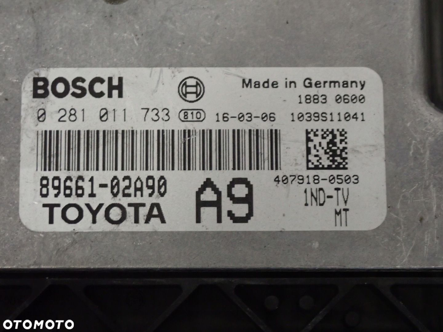 TOYOTA COROLLA 1.4 D4D 04-07 ZESTAW STARTOWY KOMPUTER STACYJKA - 3
