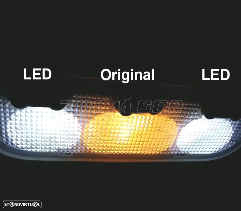 KIT COMPLETO 15 LAMPADAS LED INTERIOR PARA FIAT ULYSSE 2 MK2 179 03-11 - 3