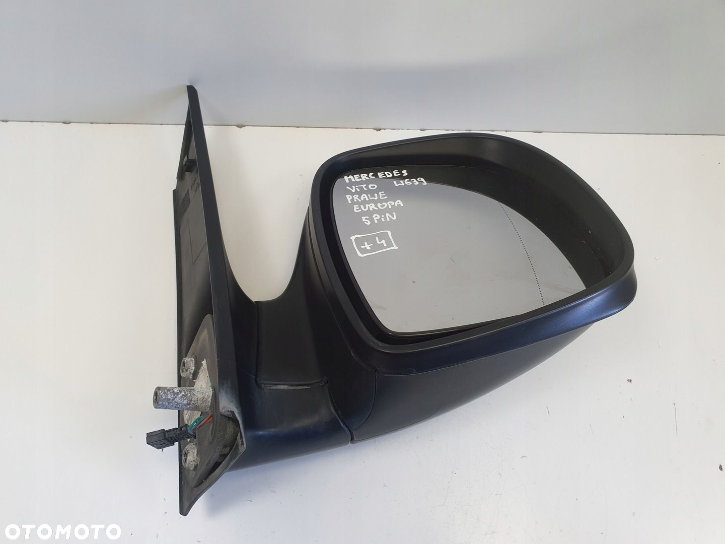 Mercedes Vito W639 03-14r LUSTERKO PRAWE PASAŻERA europa 5 pin A6398109916 - 9