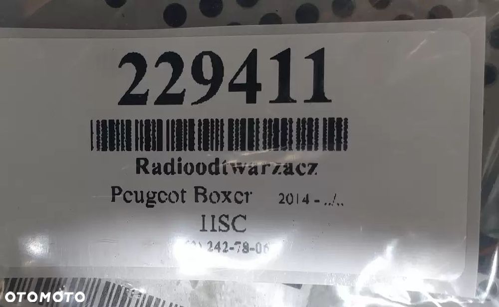 Peugeot Boxer Radioodtwarzacz - 5