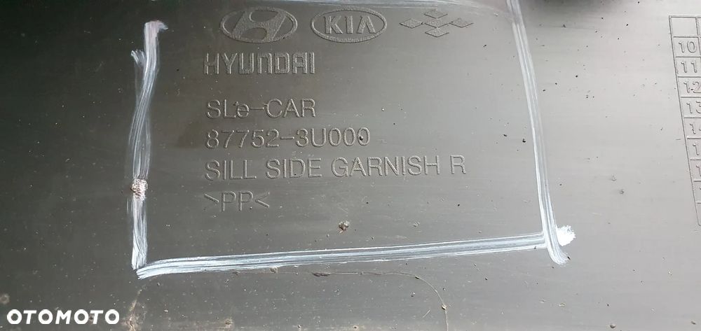 Listwa progowa prawa Kia Sportage III 3 87752-3U000 - 8