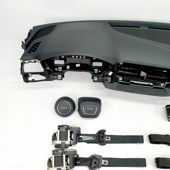 AUDI A4 B9 8W0 DESKA ROZDZIELCZA KONSOLA KOKPIT PULPIT PODUSZKI AIRBAG AIR BAG PASY KIT SET - 2