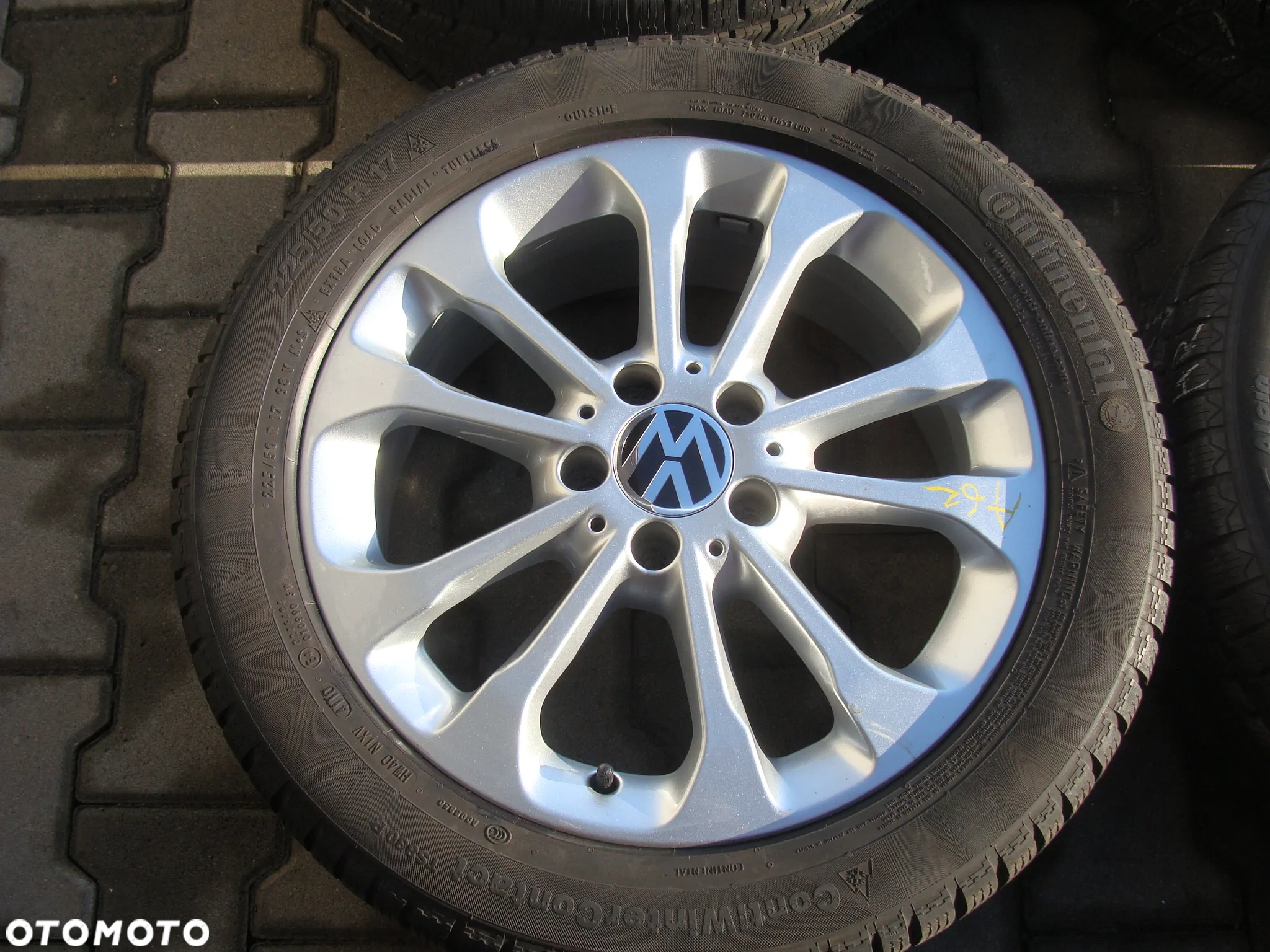 a62 5x112 VW T-Roc Passat B6 B7 Beetle Jetta Touran Caddy 6,5x17 zima 225/50 - 2