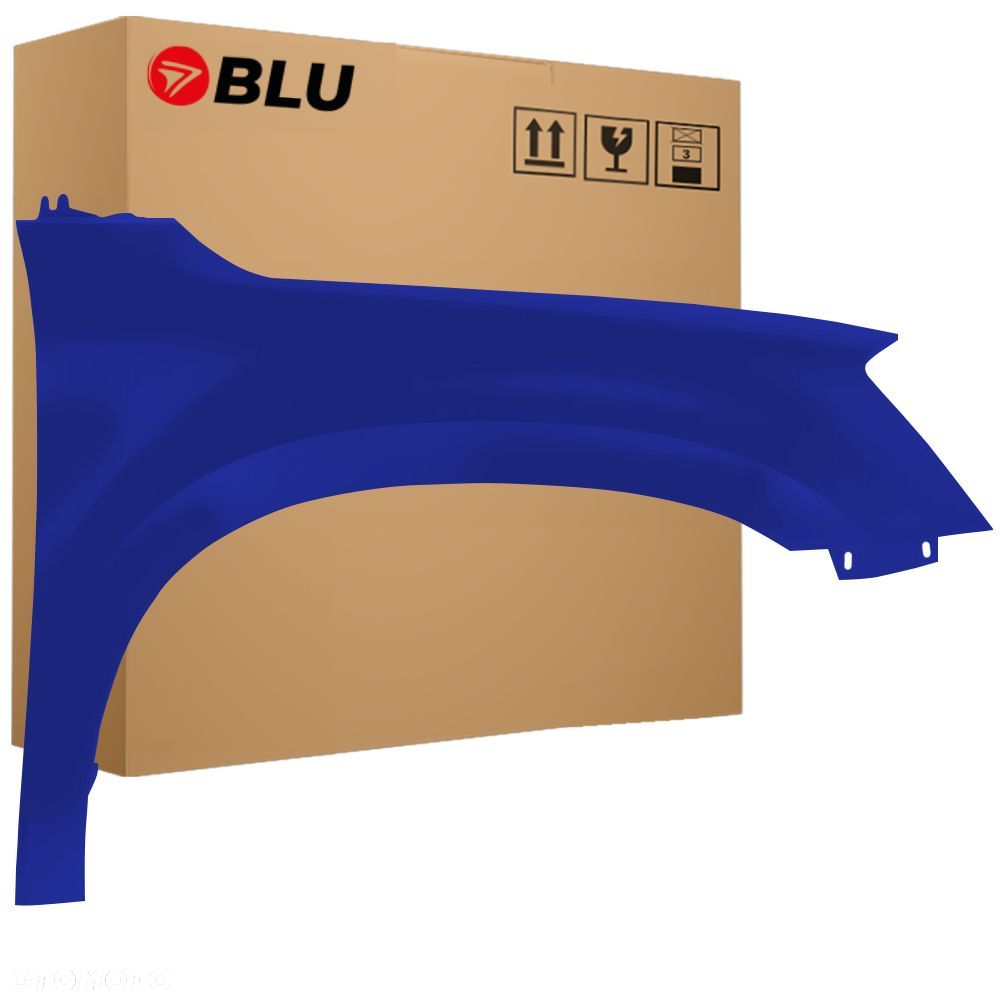 BLU Błotnik SKODA YETI 5L LF5A prawy przód niebieski 2009-2013 PacificBlau - 1