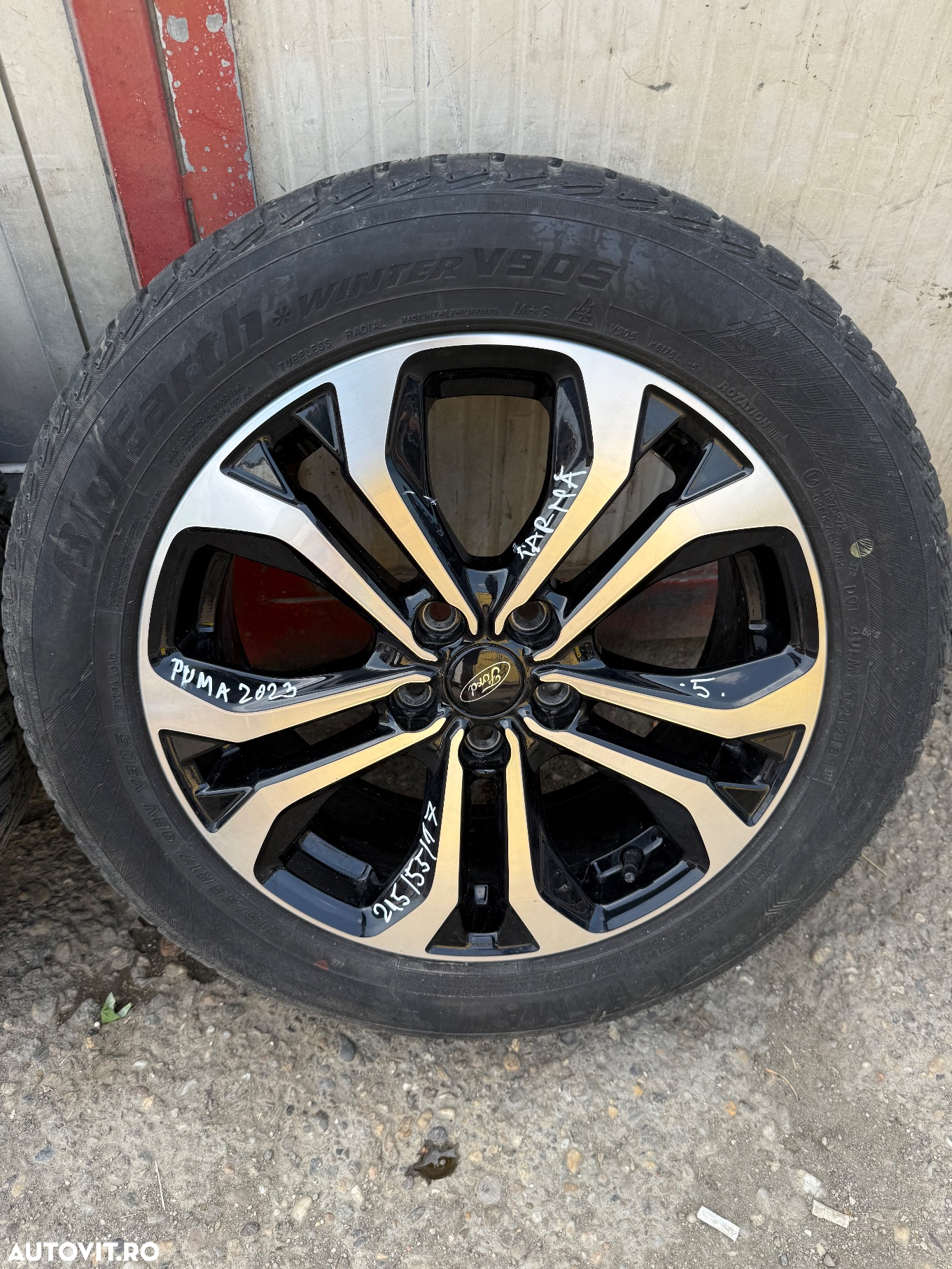 Set jante aliaj FORD PUMA 2 an 2019-2025 cauciucuri iarna 215/55R17 - 2
