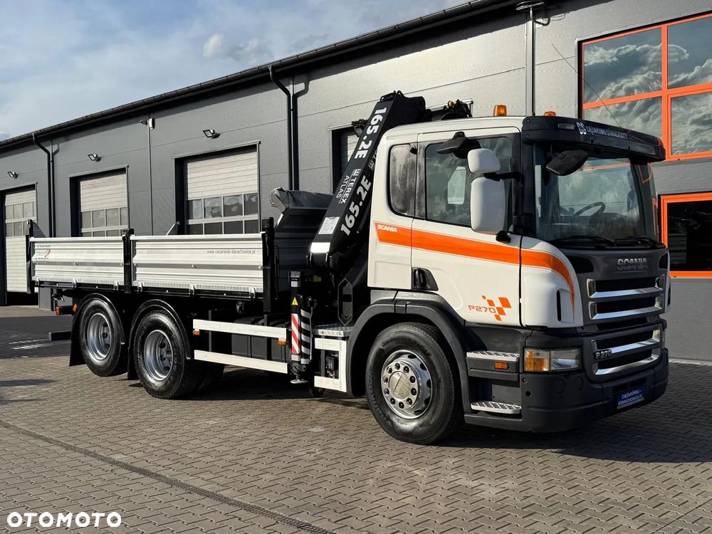 Scania Scania P R 270 / 6x2 / 6x4 / wywrotka 3-S + HDS / stare tacho / żuraw , dzwig , kran , Krane - 5