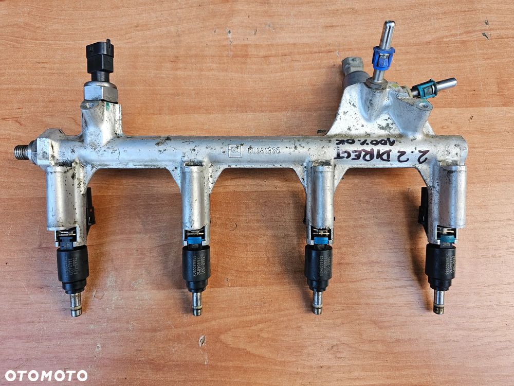 LISTWA WTRYSKOWA WTRYSKIWACZE CZUJNIKI KOMPLET OPEL VECTRA C SIGNUM 2.2 DIRECT Z22YH 55351030 155KM - 1