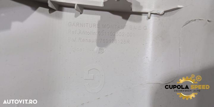 Ornament stalp stanga fata 769126125R Renault Megane 4 [2016 - 2020] - 2