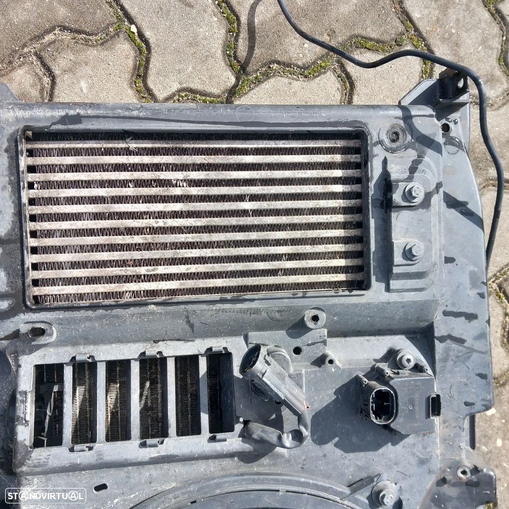 Frente fibra com 3 radiadores e ventilador citroen berlingo c4 1.6hdi - 2