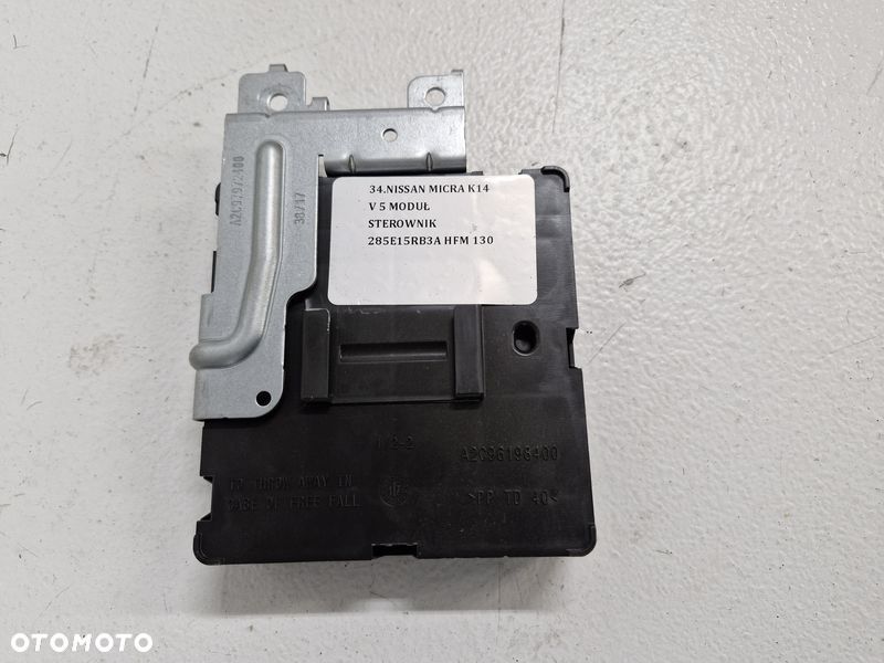 NISSAN MICRA K14 V 5 MODUŁ STEROWNIK 285E15RB3A HFM - 6