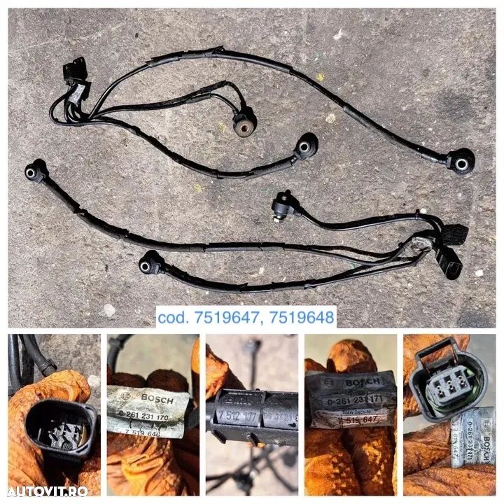 anexe motor N73 N73B60 BMW pompa servodirectie compresor clima pompa vacuum cablaj motor electromotor termoflot - 2