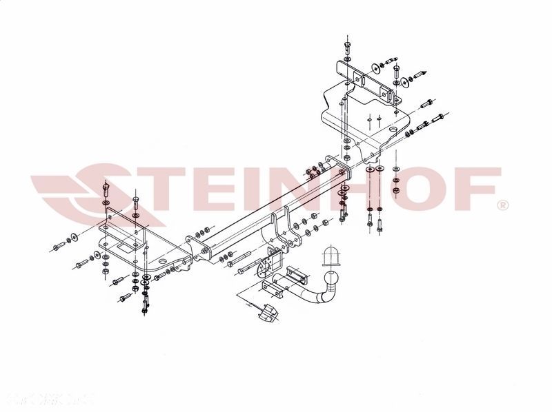 Hak holowniczy + WIĄZKA 7PIN od Hyundai Tucson od 2004 do 2010 - 3