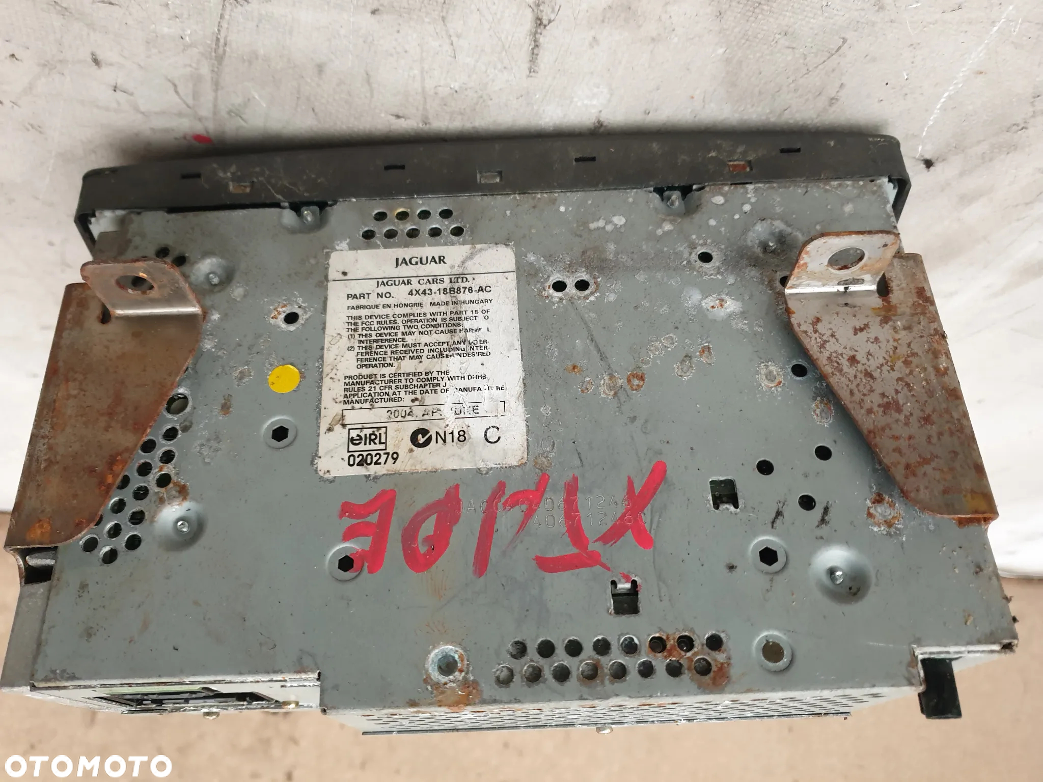 Jaguar X-TYPE X TYPE Radio CD Panel Nawiewu Klimatyzacji 4X43-18B876-AC - 4