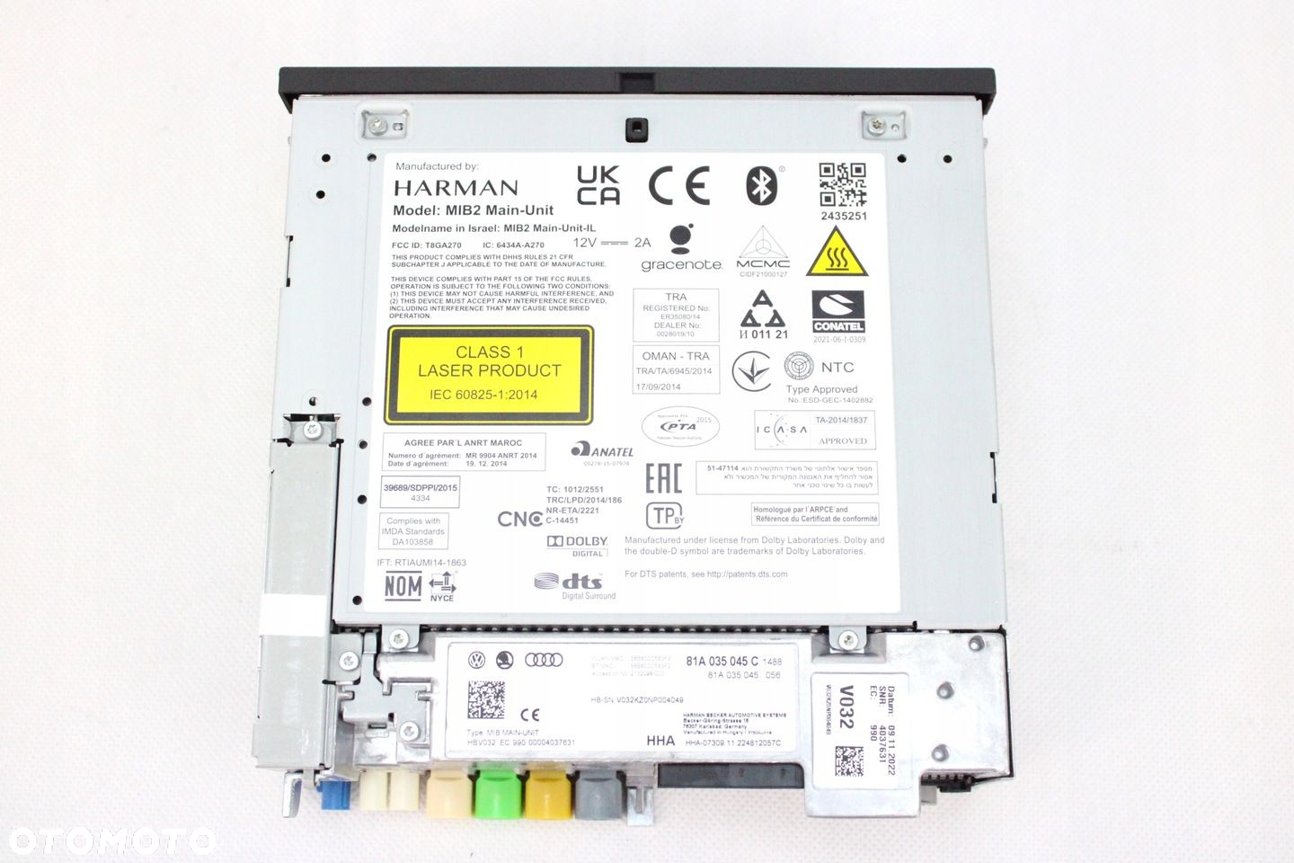 NOWA ORG JEDNOSTKA RADIA CZYTNIK NAWIGACJA AUDI Q2 MIB2 HARMAN 81A035045C - 3