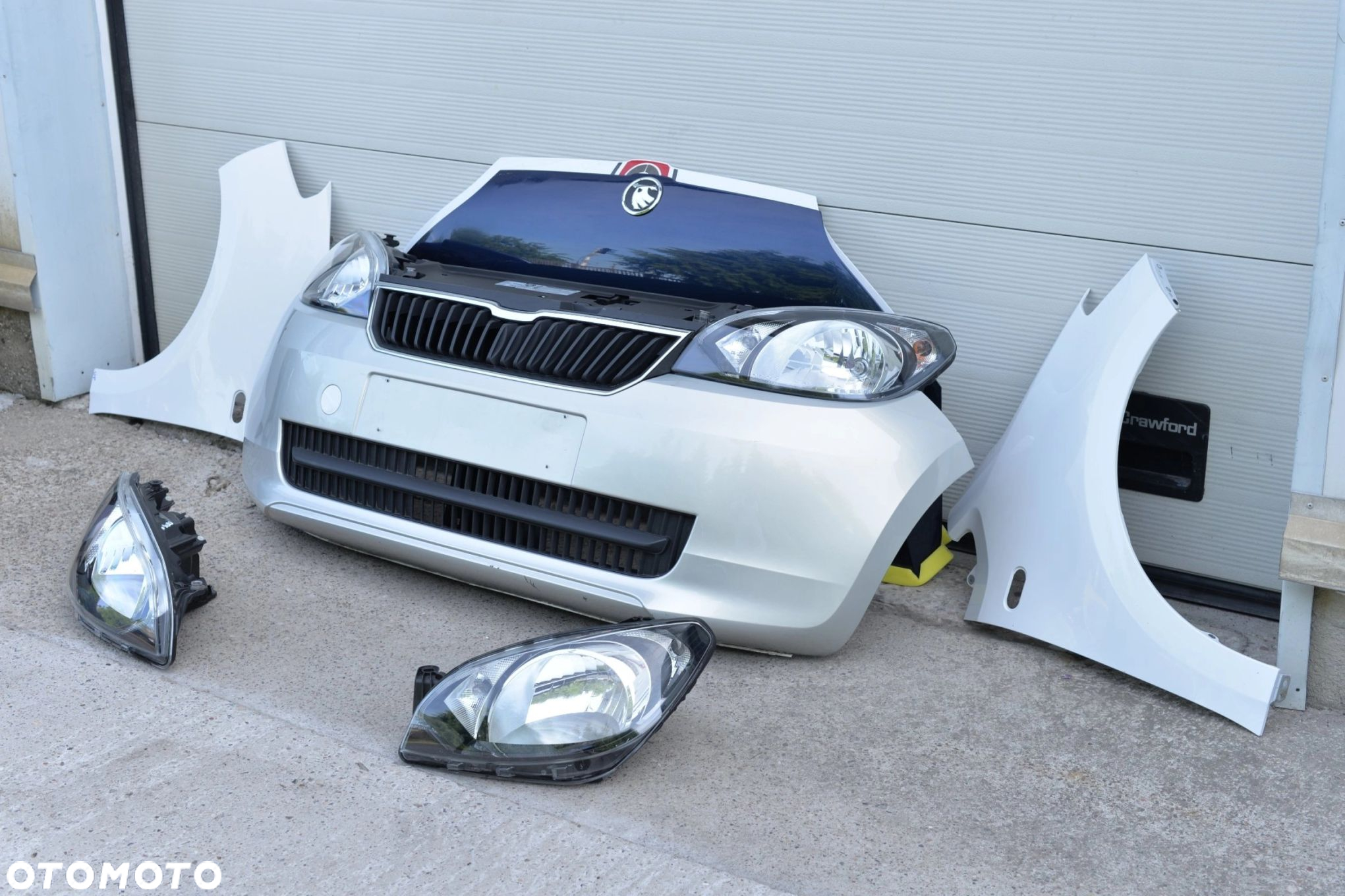 MASKA ZDERZAK GRILL BŁOTNIK LAMPA PAS BELKA SKODA CITIGO 2011 - 2019 - 4