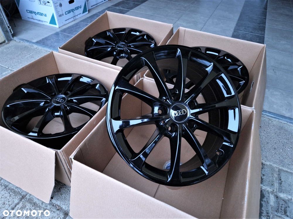 Alufelgi 17 5x112 Audi A3 A4 Q2 Q3 Seat Leon Exeo Altea Ateca Czarne ! - 2