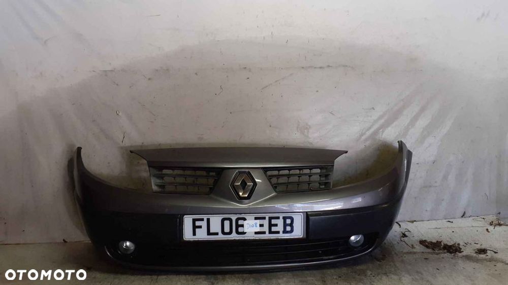 $ ZDERZAK PRZÓD PRZEDNI DO TEC68  RENAULT GRAND SCENIC II 2 + HALOGENY SZARY - 1