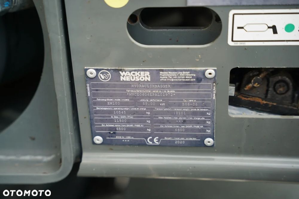 Wacker Neuson NEUSON EW 100 / KOPARKA KOŁOWA / ROTOTIL / KLIMATYZACJA / KAMERA / 2020 ROK - 39