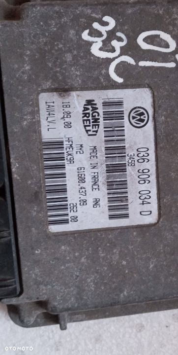 KOMPUTER STEROWNIK SILNIKA VW POLO 036906034D - 2