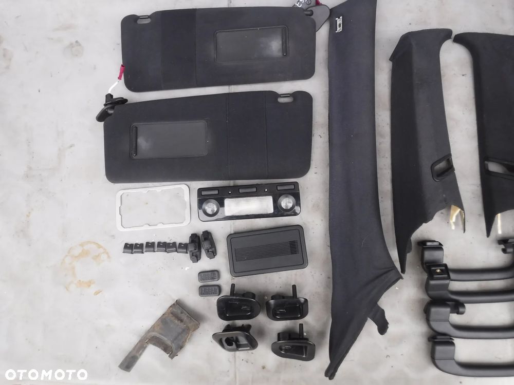 BMW E39 KOMBI TOURING PODSUFITKA SŁUPKI CZARNA KOMPLET - 8