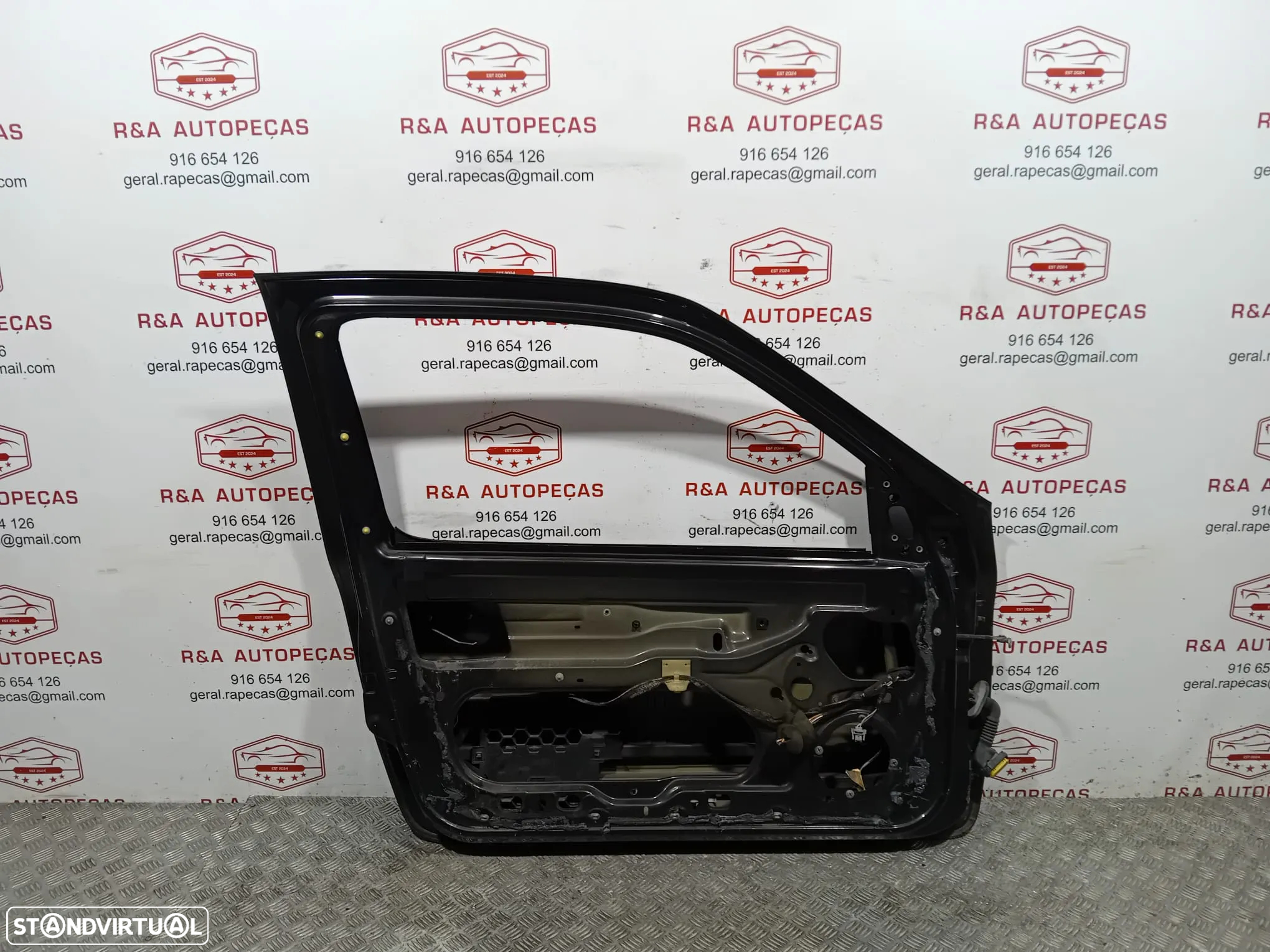 Porta Esquerda Renault Clio 2 II Preto Original - 4