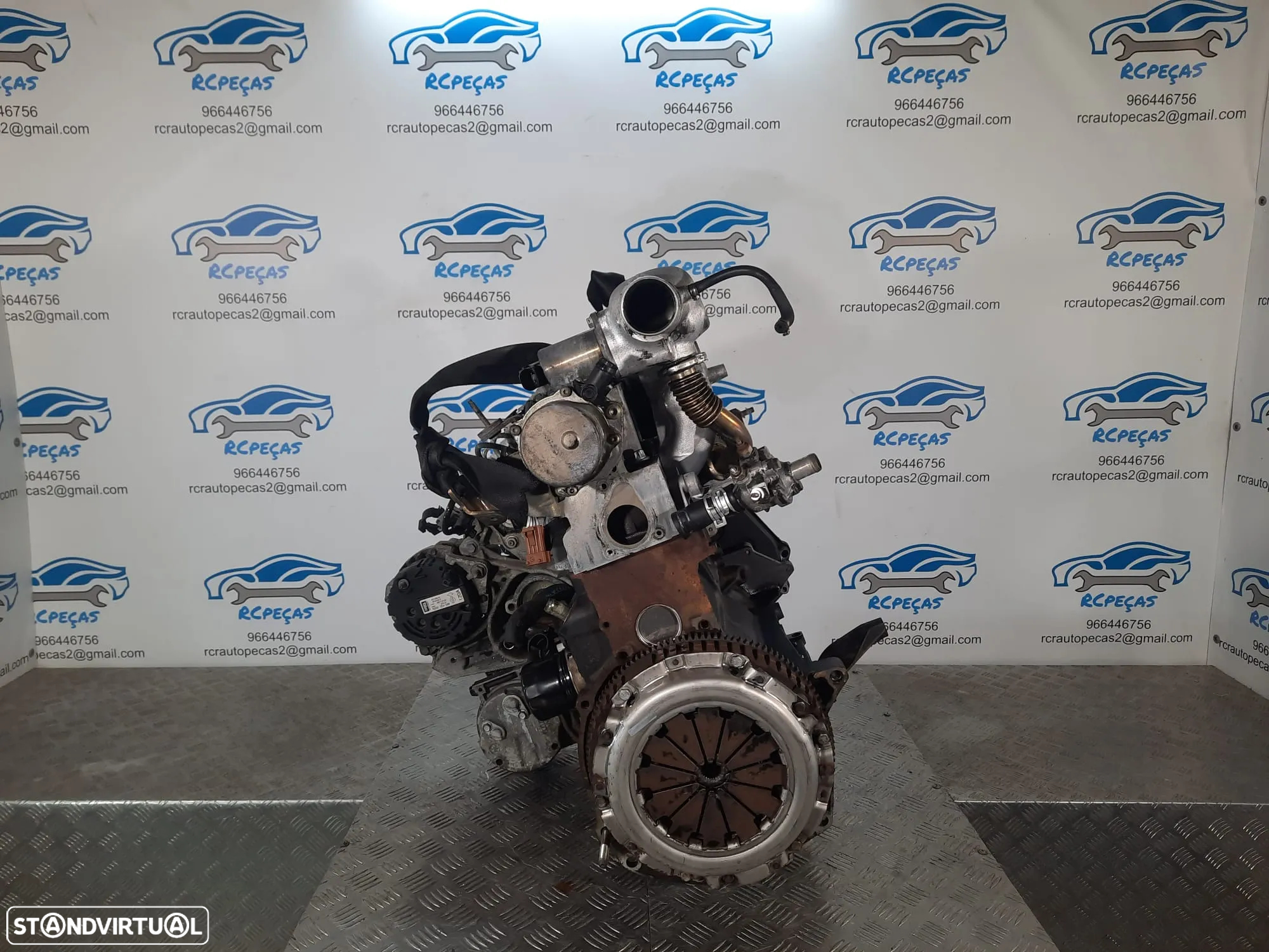 MOTOR COMPLETO 1.9 DCI 8V 102CV F9QK732 F9Q732 RENAULT SCÉNIC I 1 MK1 MOTOR ARRANQUE ALTERNADOR BIMASSA COMPRESSOR EMBRAIAGEM BOMBA DIRECAO INJETORES - 2