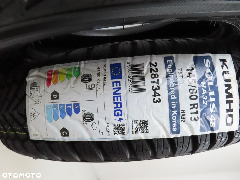 2x 145/80R13 OPONY CAŁOROCZNE Kumho Solus 4S HA32 75T - 7