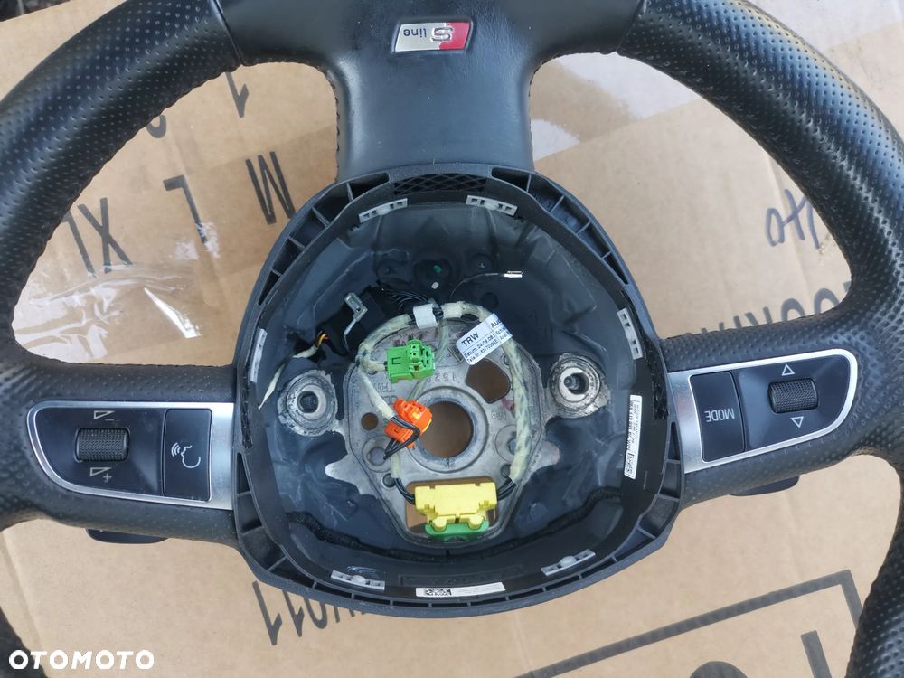 KIEROWNICA S-LINE ŁOPATKI  MULTIFUNKCJA AUDI A4 B8 8K0419091BC ŁADNA - 5