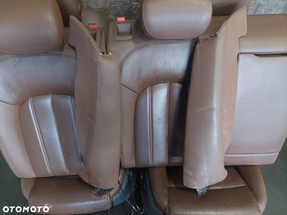 FOTEL FOTELE KOMPLET BOCZKI DEKORY SKÓRA BRĄZ PAMIĘĆ AUDI A7 4G - 9