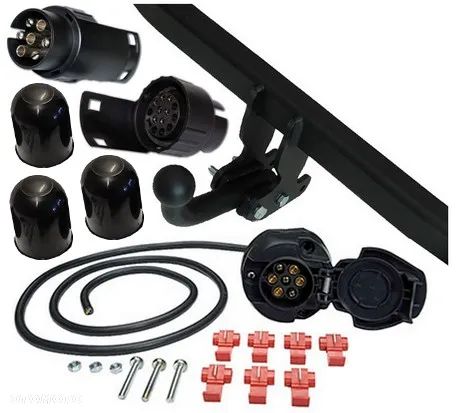 1700KG HAK HOLOWNICZY Z KULĄ ODKRĘCANĄ+WIĄZKA+7/13P HONDA CIVIC UFO 2006-2012 VIII 8 5/3d HB - 5