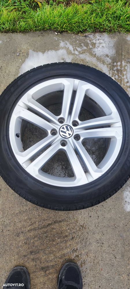 Set jante aliaj 18 cu anvelope de vara Bridgestone 235/50ZR18 - 5