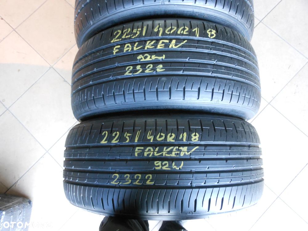 Opony 225/40r18 falken ziex ze 914b ecorun 6.7mm lato komplet - 2