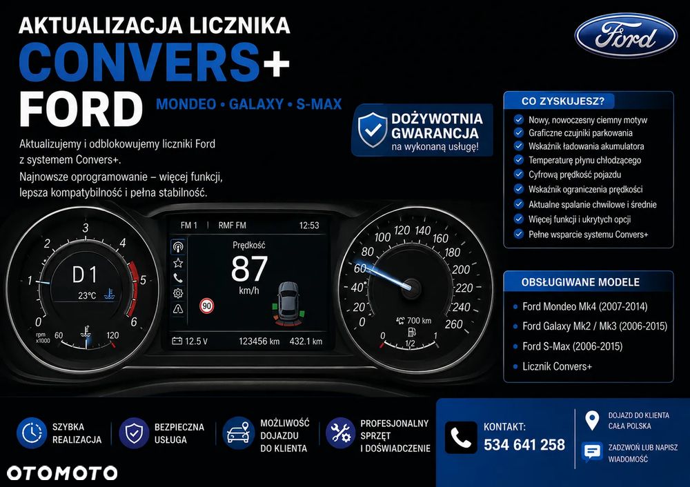 AKTUALIZACJA LICZNIKA CONVERS+ FORD MONDEO MK4 | GALAXY | S-MAX - 1