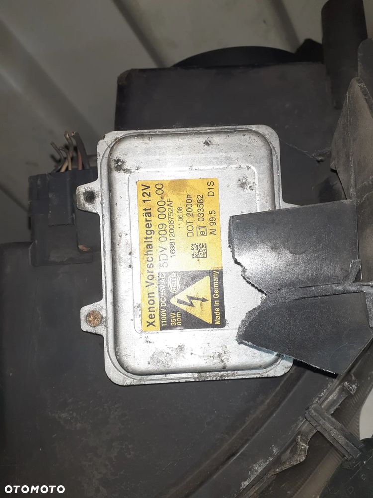 Reflektor PRAWY PRAWA LAMPA PRZÓD RENAULT SCENIC 2 KSENON XENON USZKODZONA Z PRZEZNACZENIEM NA CZĘŚCI - 4
