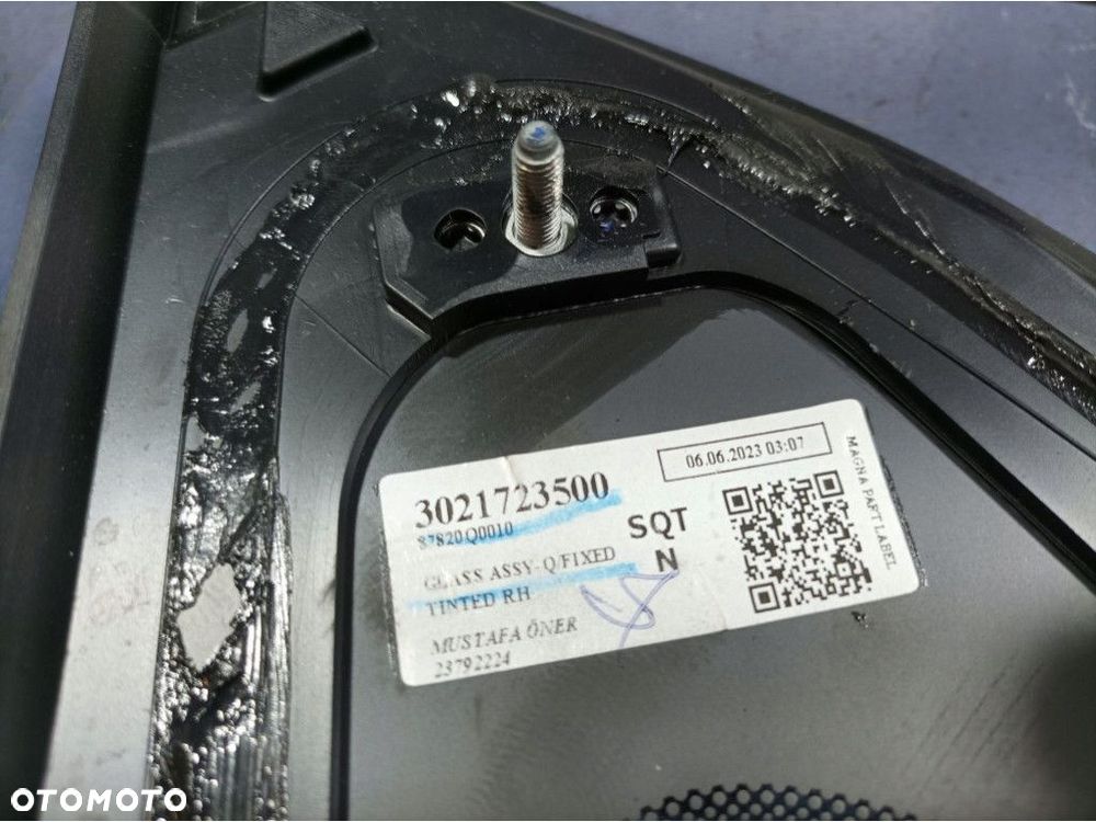 HYUNDAI I20 III 20- HB 5D SZYBA KAROSERYJNA PRAWY TYŁ 87820-Q0XX0 - 4