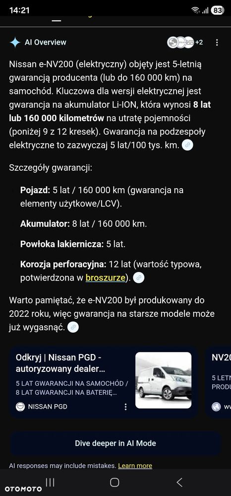 Nissan E-NV200 MAXI L2H2 ELEKTRYK 40 KVH KLIMA KAMERA - 27
