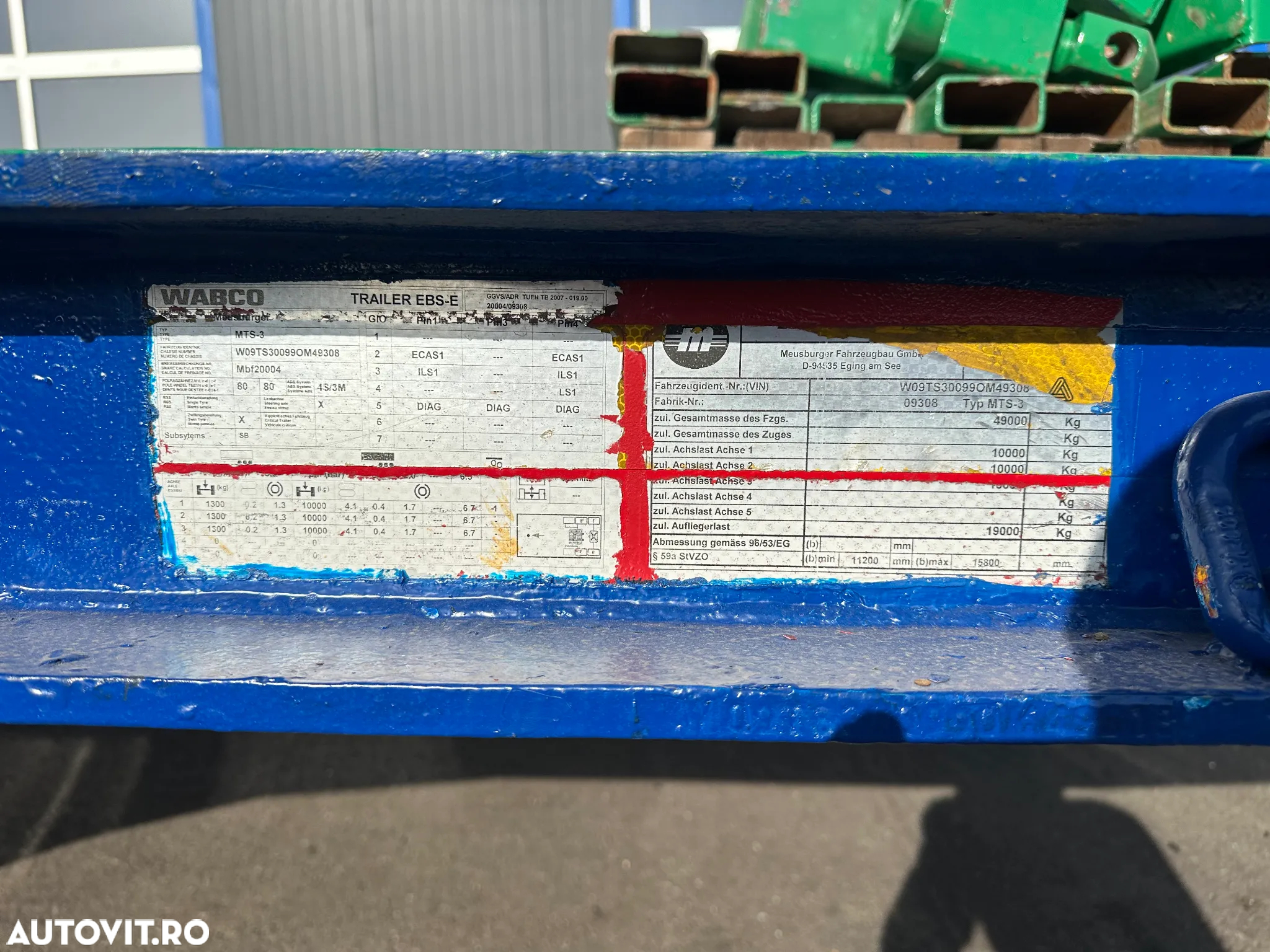 Meusburger MTS- 3 / Extensibil 17.4m  / Axa portanta - 17