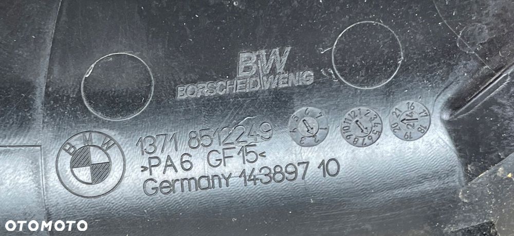 BMW X3 F25 X4 F26 RURA DOLOT POWIETRZA REZONATOR 8517608 8512249 7812946 - 10