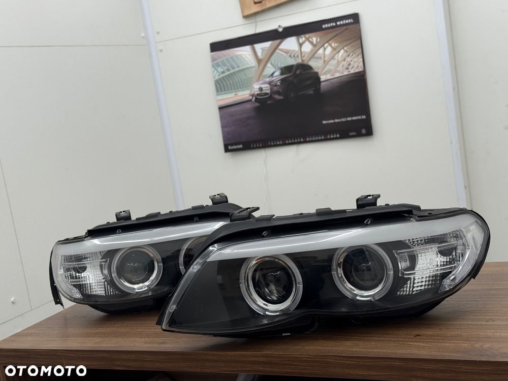 Lampy przód przednie x5 e53 lift ringi led Jak Nowe xenon - 2